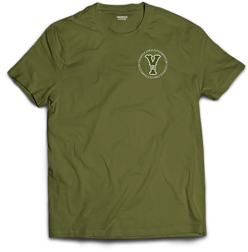 Khaki Green Yardrock Front Print Design