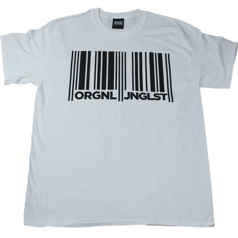 White Barcode Junglist T-Shirt