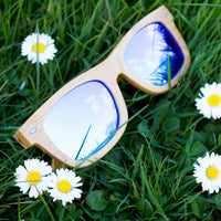 Rayban Jnglst Blue Bamboo Sunglasses