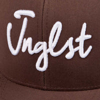 Close up Brown trucker cap