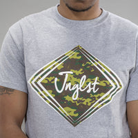 Grey Diamond Camo Jnglst Clothing T-Shirt