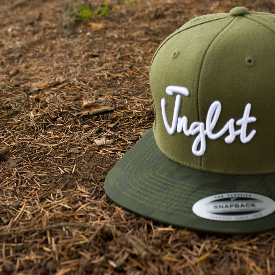 Jnglst Snapback in Olive from Junglist Network