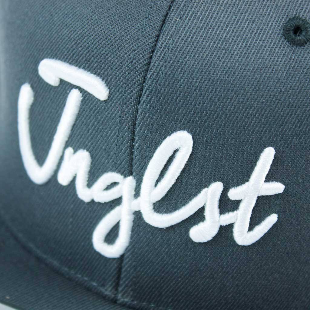 Close up Grey 3d embroidered JNGLST Snapback