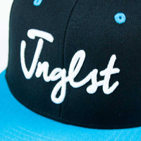 Close up Turquoise 3d embroidered JNGLST Snapback