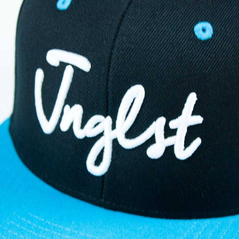 Close up Turquoise 3d embroidered JNGLST Snapback