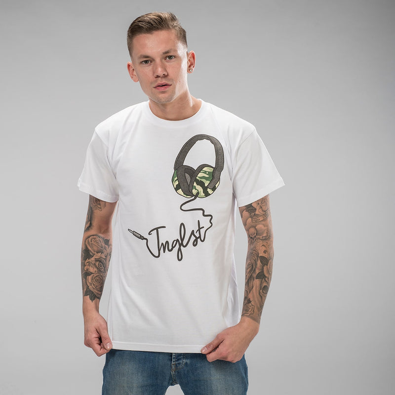 Jnglst Headphones White T-Shirt