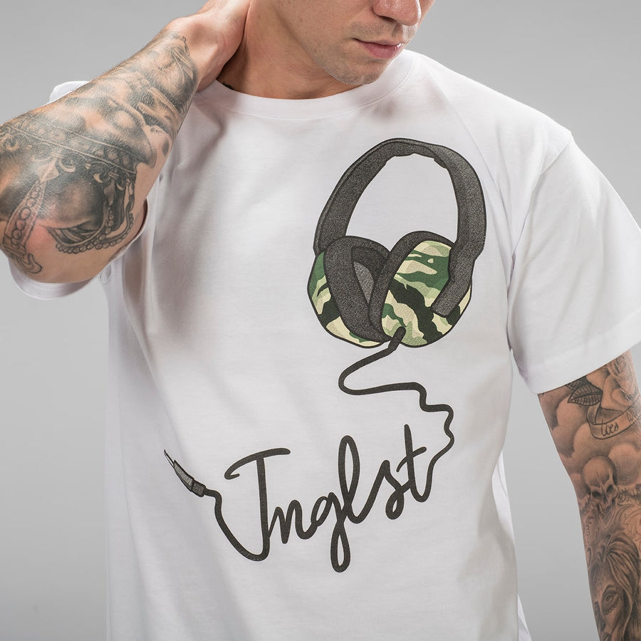 Jnglst Headphones White T-Shirt