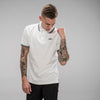 White Polo Shirt for Junglist with black detail