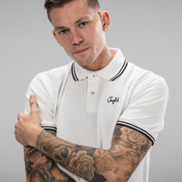 White Polo Shirt for Junglist and Drum and Bass ravers