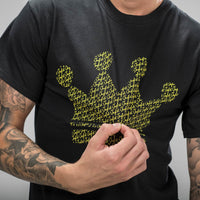 Mid Shot of Jungle Crown Black T-Shirt