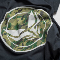 Dread Junglist Camo Logo on Black Tee