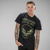 Dread Junglist Black T-Shirt with Camo Print