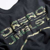 Dread Black T-Shirt with Front Camo Print