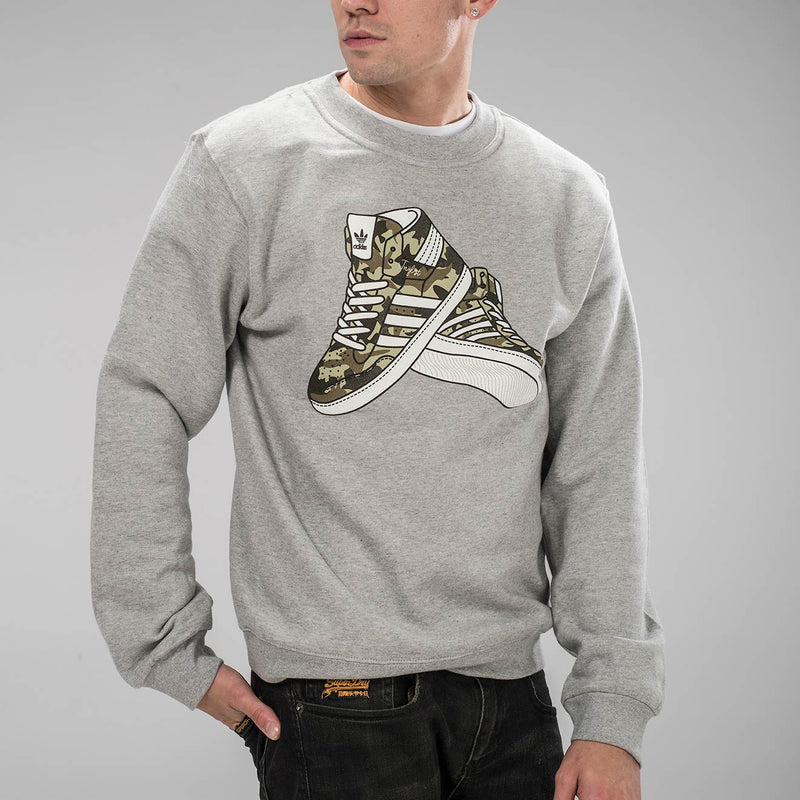 Grey Junglist Trainers Sweatshirt