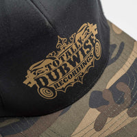 Close up of Camo Peak on Dubwise Cap