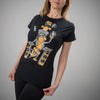 Black Junglist 3 Monkeys of Rave Womens T Shirt