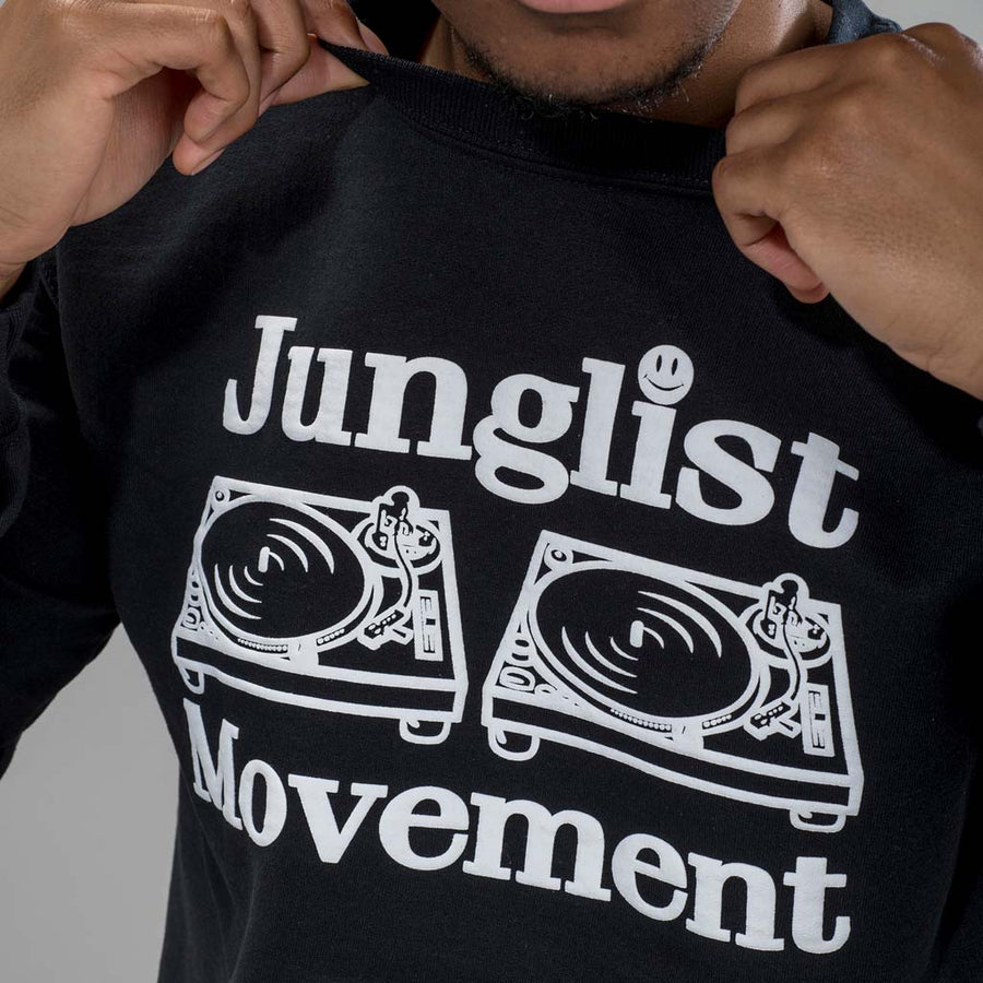 Junglist Movement Sweatshirt in Black