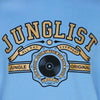 close up original junglist blue sweatshirt