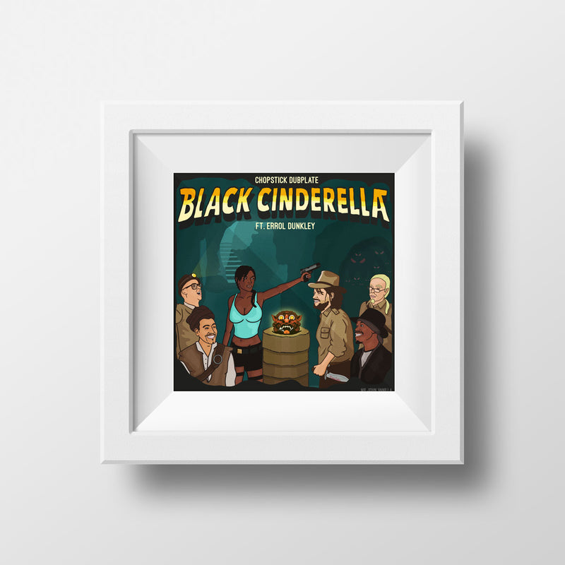 Black Cinderella Chopstick Dubplate Artwork