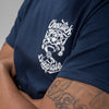 Navy Chopstick Dubplate Tee front detail